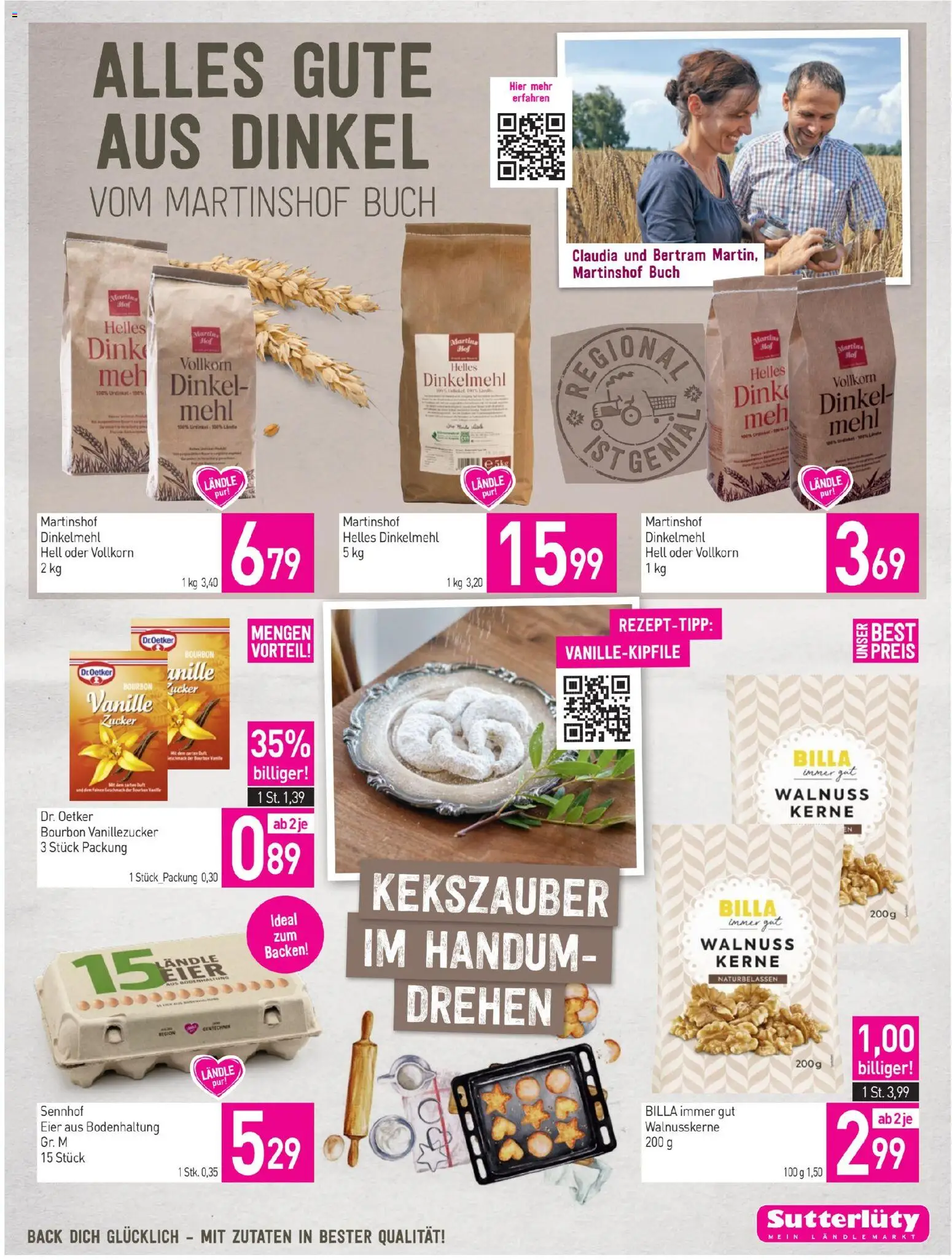 Sutterlüty Flugblatt gültig ab 20.11.2025 | Seite: 19 | Produkte: Zucker, Eier, Bourbon