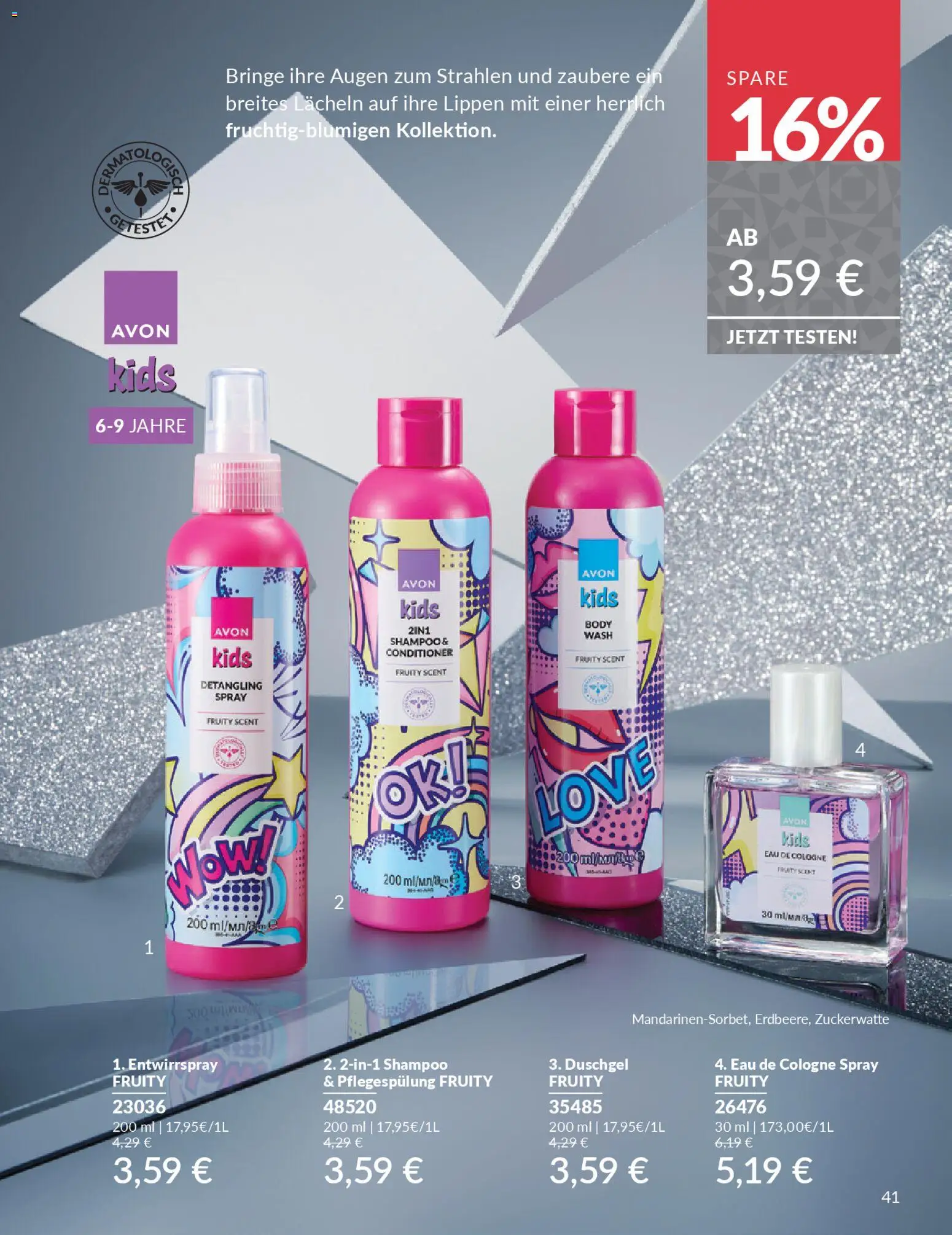 AVON Katalog Dezember 2025 – gültig ab 01.12.2025 | Seite: 43 | Produkte: Shampoo, Duschgel, Eau de Cologne