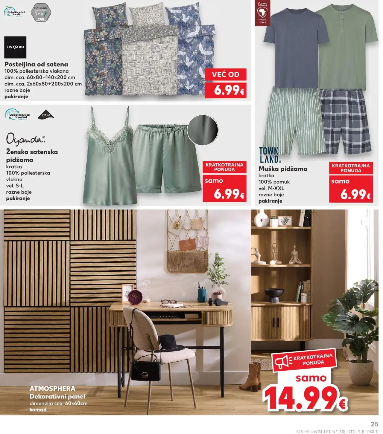 Kaufland katalog | vrijedi od 20.08.2025 | Stranica: 25 | Proizvodi: Posteljina, Pidžama