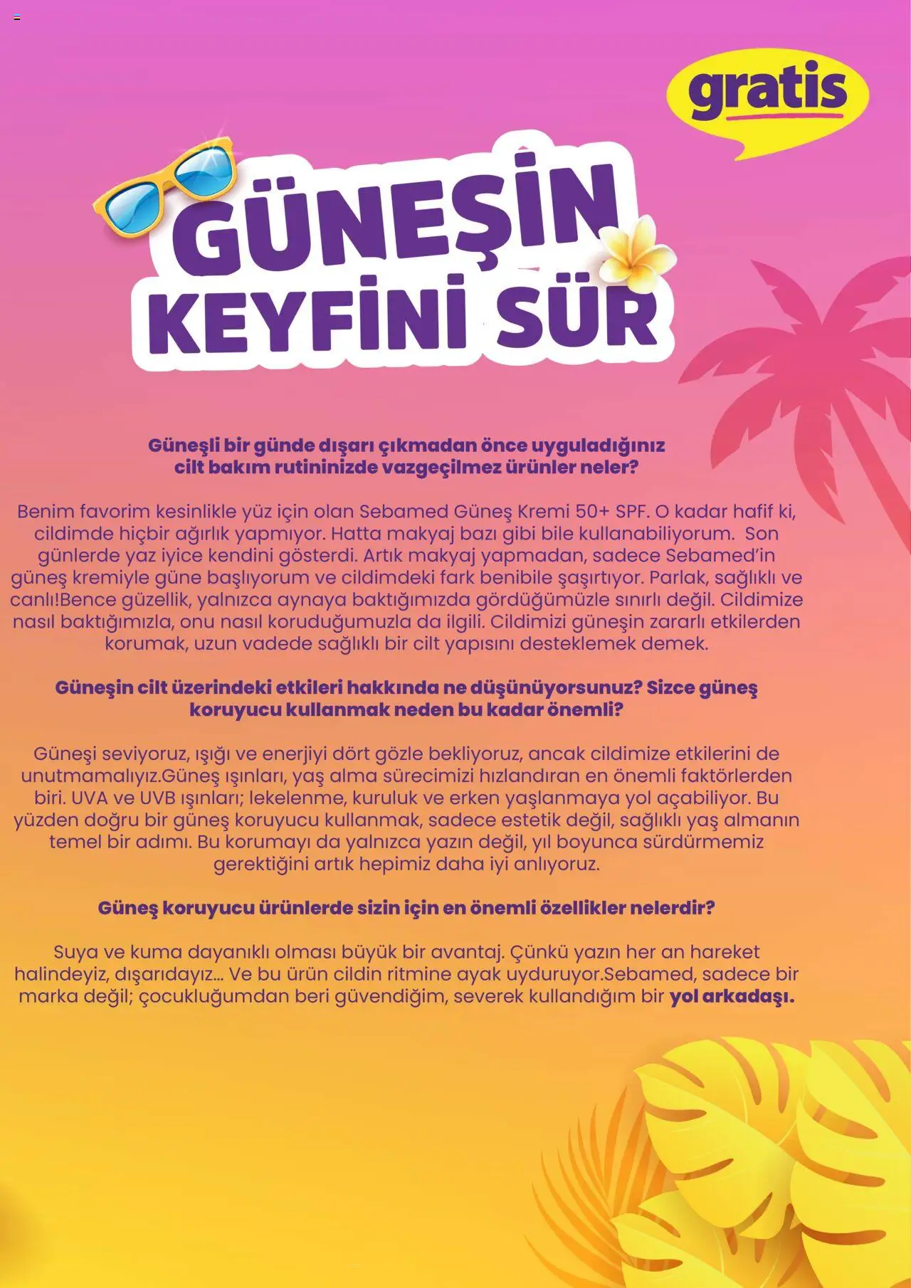 Gratis Katalog - 01.06.2025 tarihinden itibaren geçerlidir | Sayfa: 3 | Ürünler: Güneş kremi, Makyaj, Ağırlık