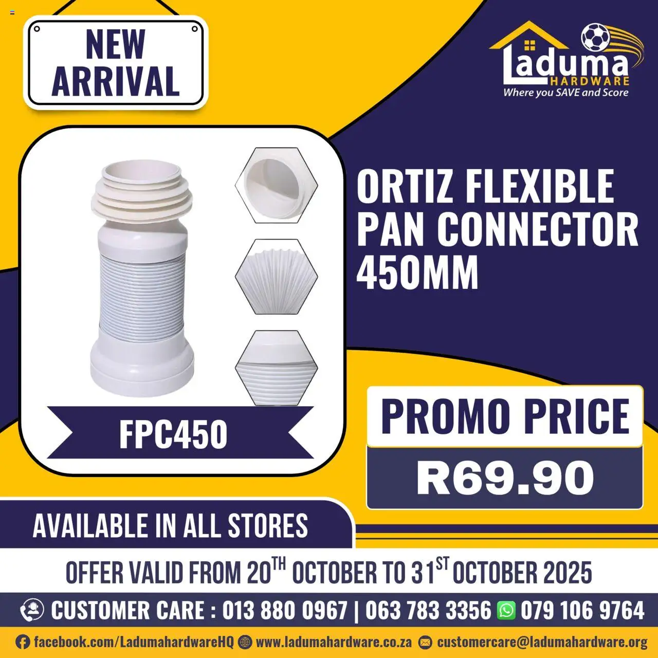 New Laduma Hardware catalogue – valid from 20.10.2025 | Page: 2 | Products: Connector