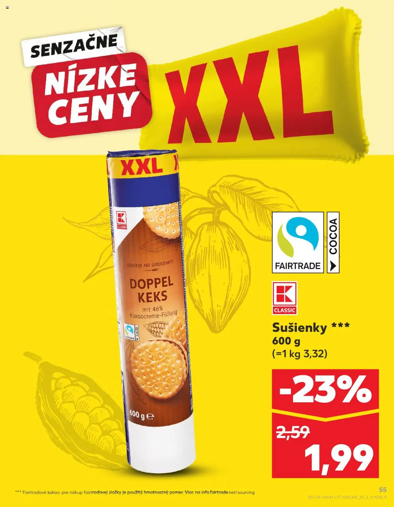 Nové Kaufland akcie – leták je platný od 09.10.2025 | Strana: 55 | Produkty: Kakao