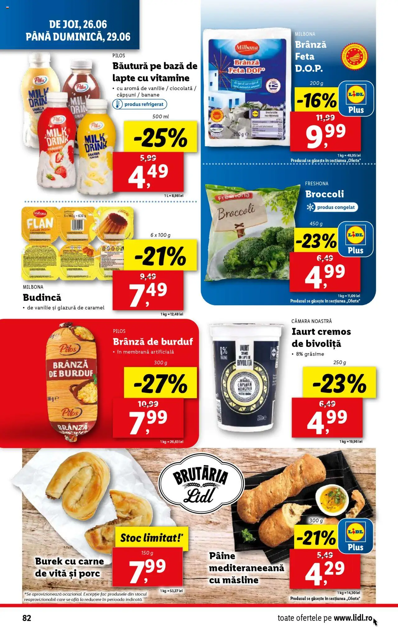 Catalog Lidl – valabil de la 23.06.2025 | Pagină: 82 | Produse: Toplar, Iaurt, Ciocolată, Banane