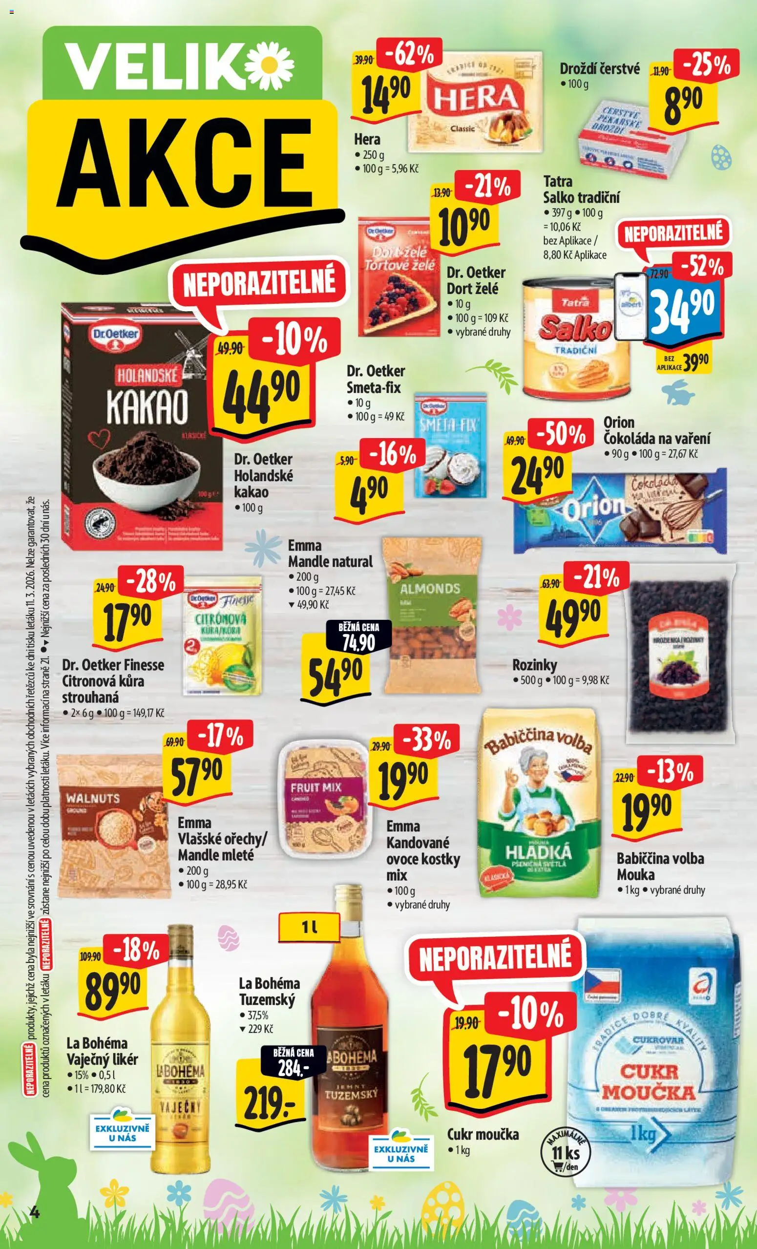 Albert leták - Hypermarket od 18.03.2026 | Strana: 10 | Produkty: Salko, Likér, Kandované ovoce, Dort