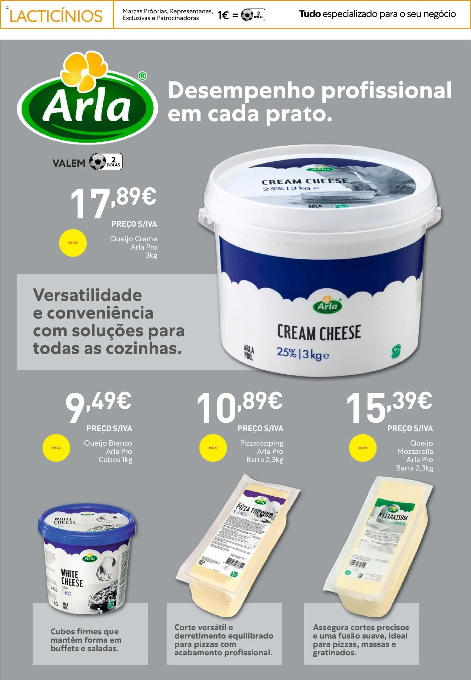 Recheio Horeca │ válido de 07.04.2026 | Página: 17 | Produtos: Queijo creme, Cream cheese, Pizza, Creme