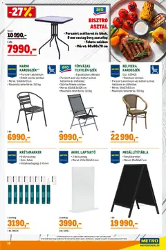 Metro Grillszezon katalógus 2026/04 - amely érvényes a következő dátumtól: 07.04.2026 | Oldal: 19 | Termékek: Asztallap, Asztal, Szék