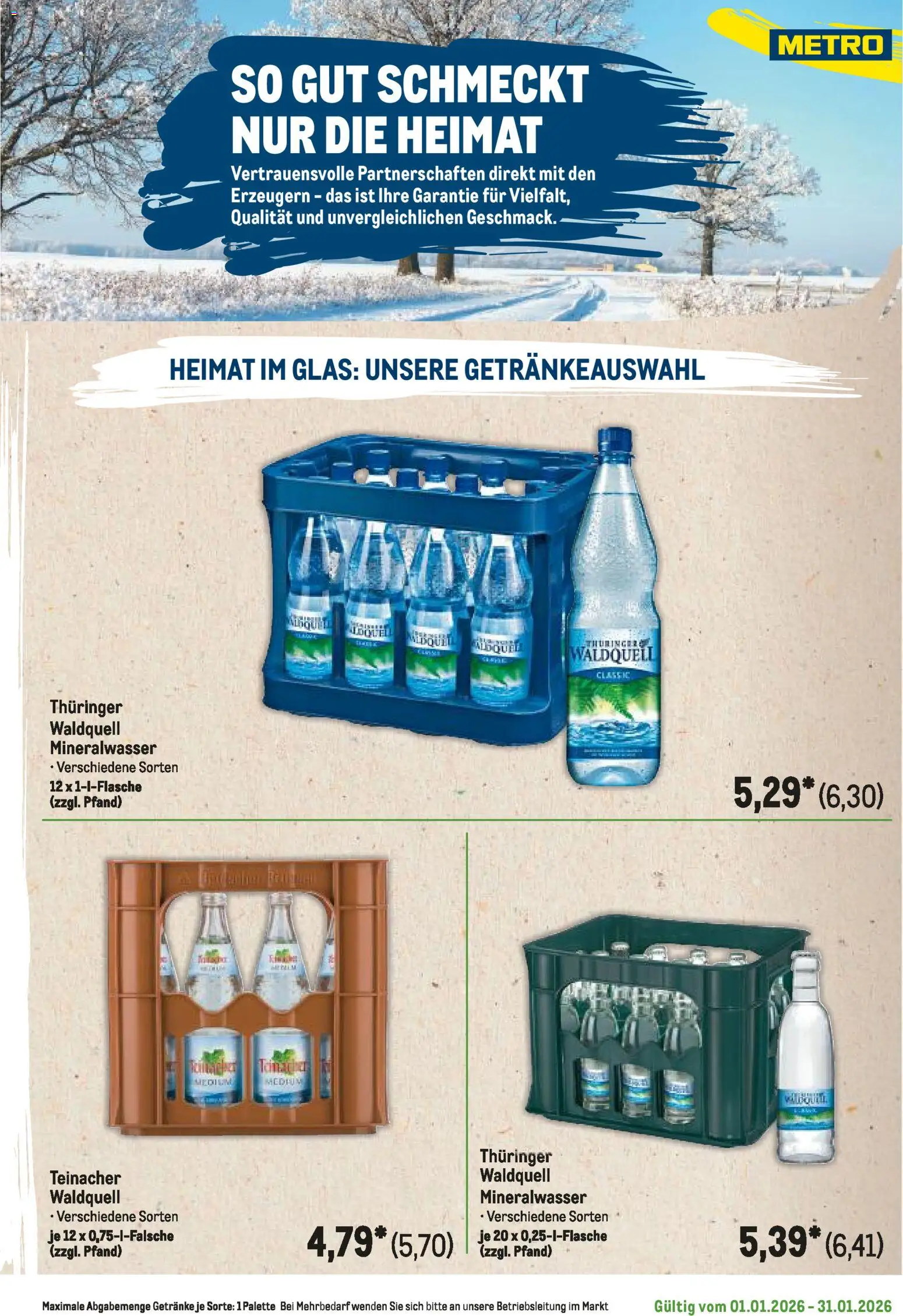 Metro  Regionaler Flyer – gültig ab 01.01.2026 | Seite: 103 | Produkte: Mineralwasser