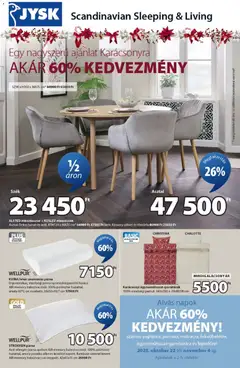 JYSK - Aktuális ajánlatok - amely érvényes a következő dátumtól: 22.10.2025