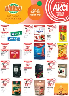 Náhled letáku Globus leták - Praha Černý Most od 22.04.2026 | Strana: 37 | Produkty: Čaj, Žvýkačky orbit, Lotus Biscoff, Mletá káva