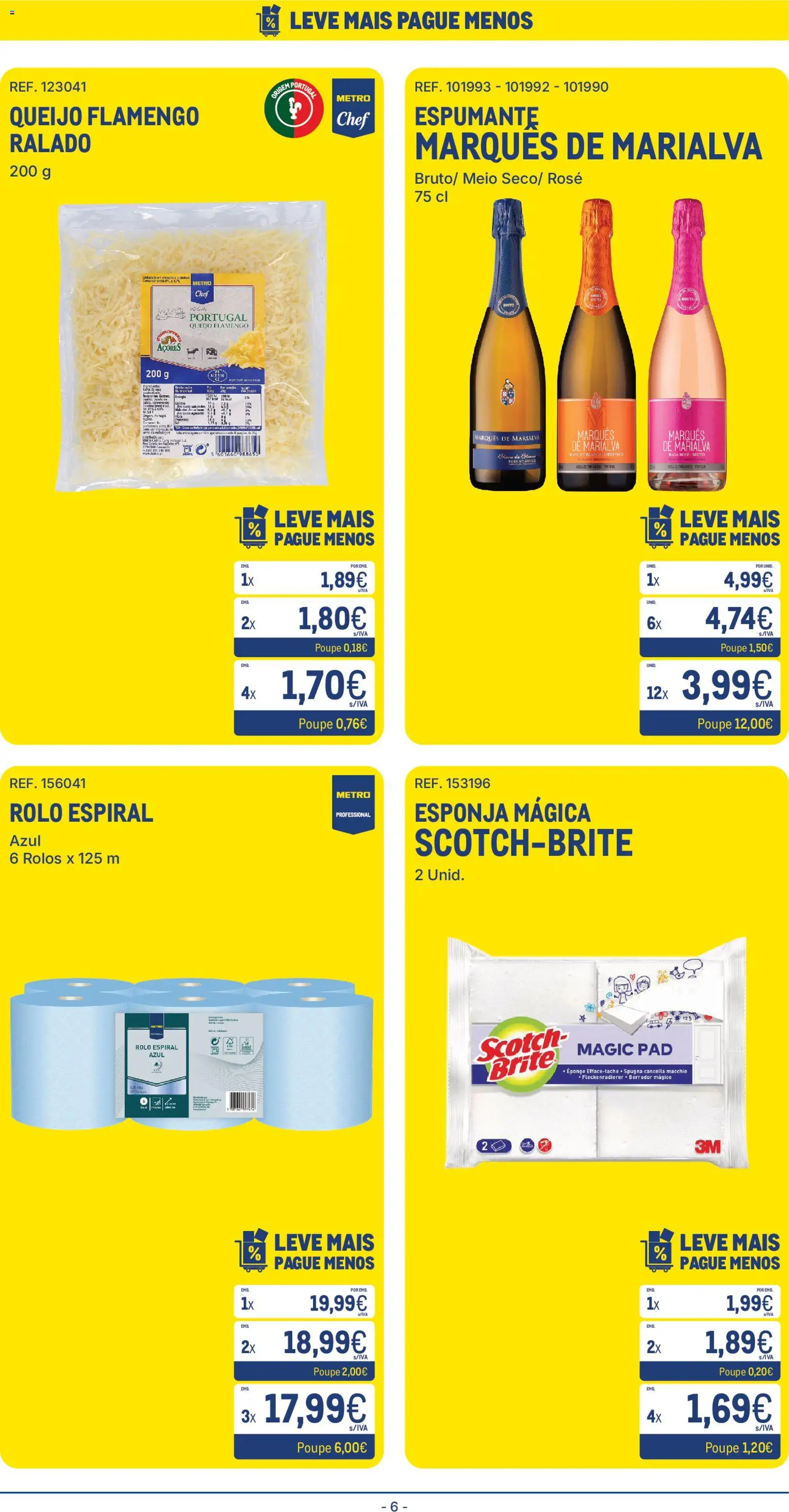 Makro folheto │ válido de 14.04.2026 | Página: 6 | Produtos: Espumante, Esponja, Queijo