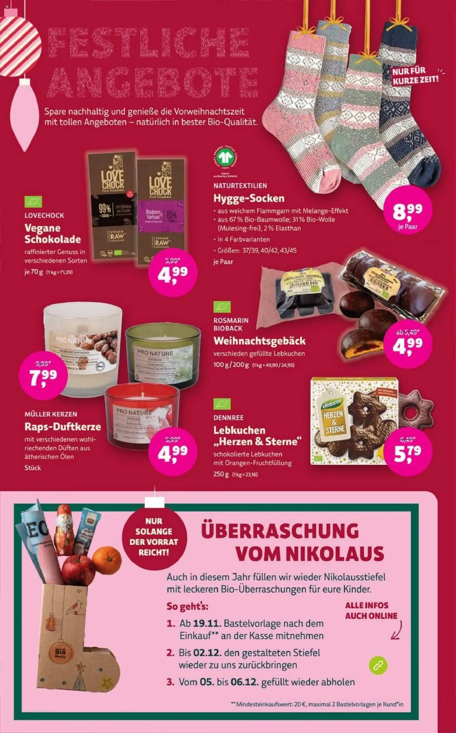 Denns BioMarkt Angebote – gültig ab 19.11.2025 | Seite: 14 | Produkte: Schokolade, Stiefel