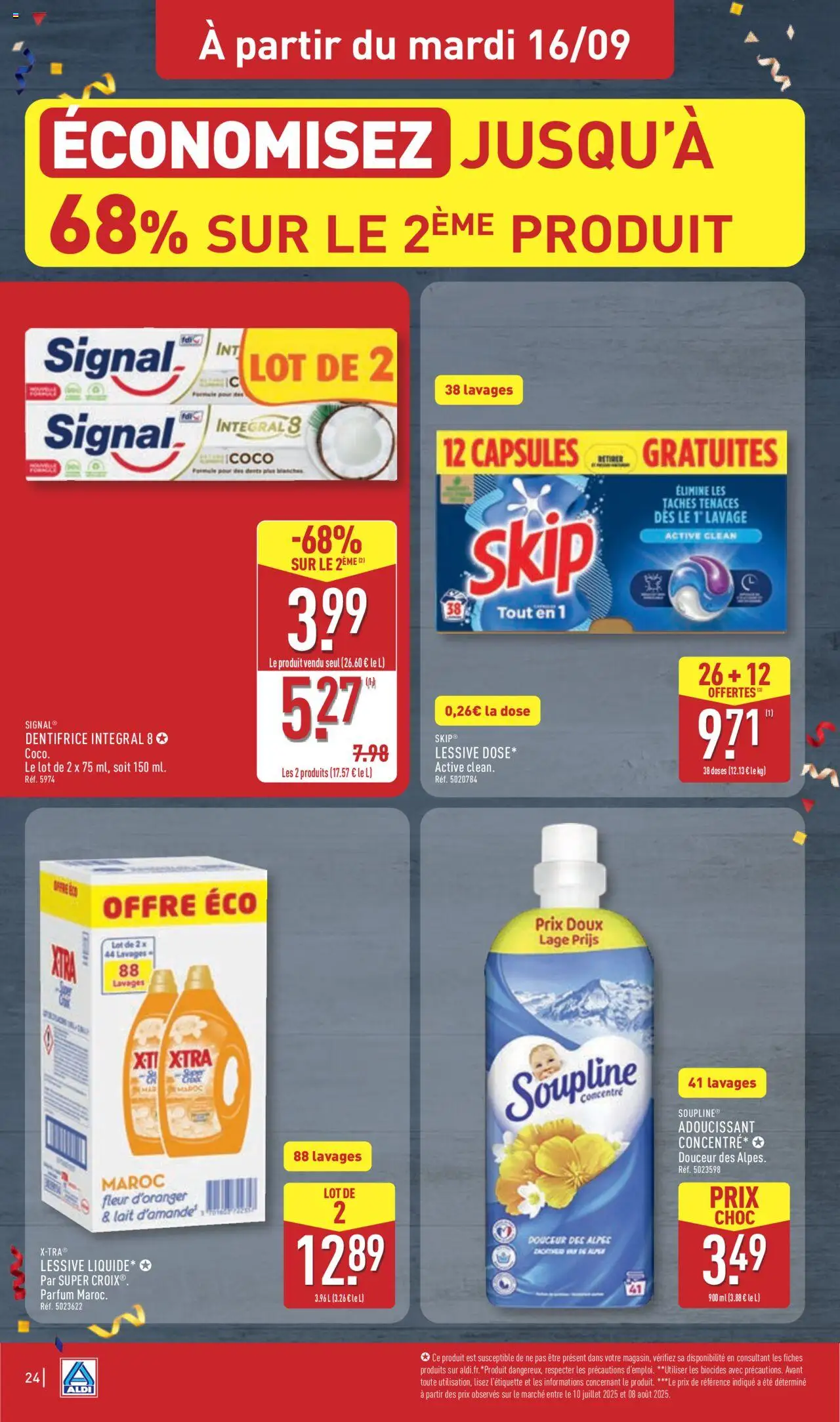  | Page: 27 | Produits: Parfum, Soupline, Adoucissant, Lessive