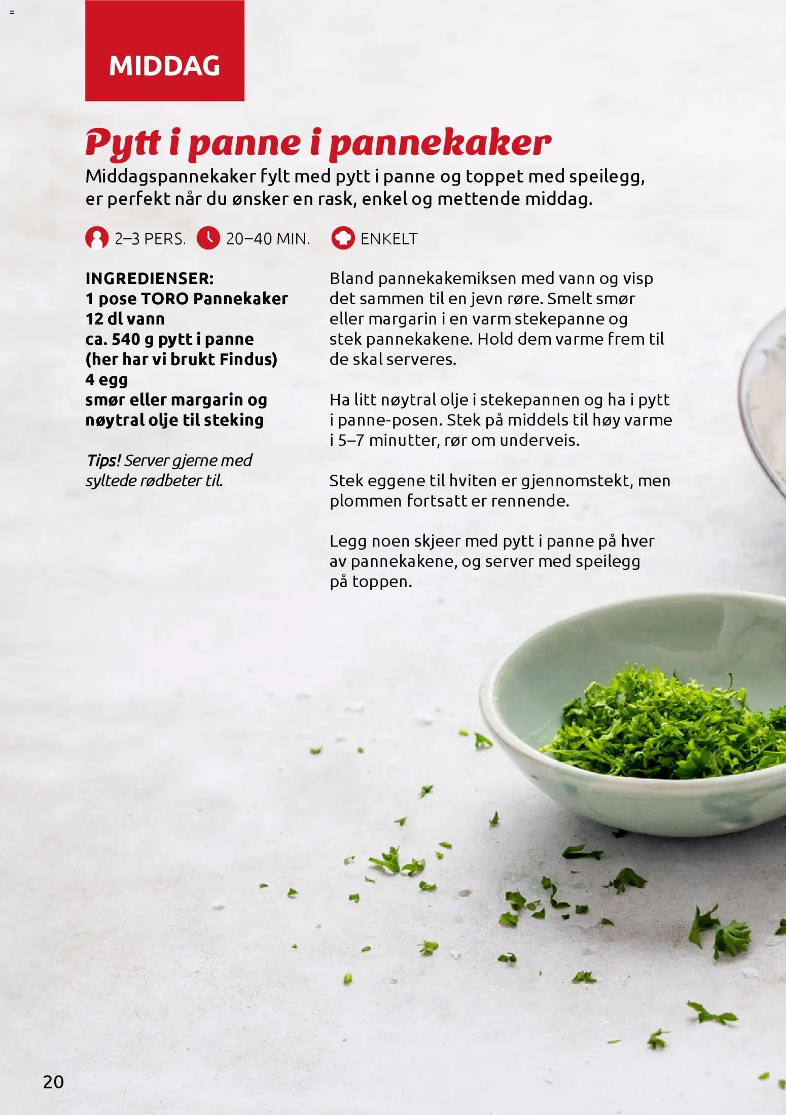 {H1} | Side: 20 | Produkter: Egg, Strandväska, Skrue, Rädisa