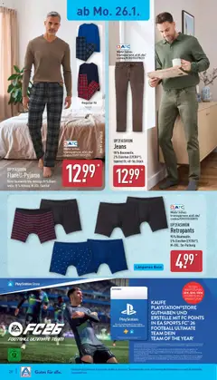Aldi Prospekt 	 ab 26.01.2026 gültig | Seite: 22 | Produkte: Spiel, Sony, Up2fashion, Football