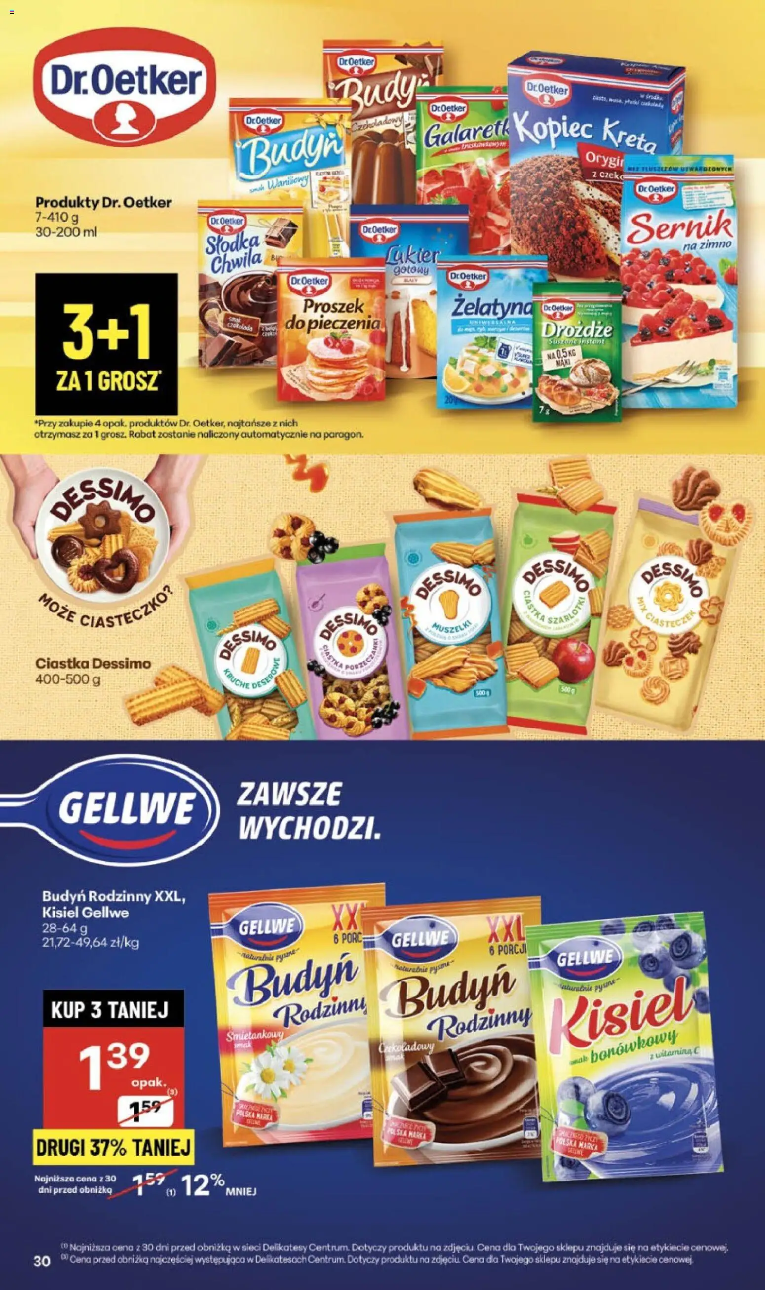 Delikatesy Centrum Gazetka - Sklepy Własne od 13.11.2025 | Strona: 30 | Produkty: Żelatyna, Kopiec Kreta, Delikatesy, Ciastka