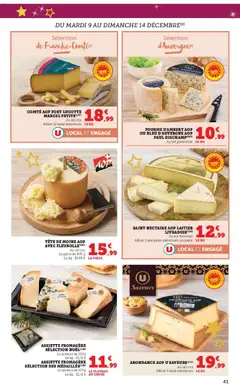 Hyper U - Prévisualisation de Hyper U catalogue valide à partir de 09.12.2025 | Page: 41 | Produits: Marcel, Plateau, Lait, Tête de moine