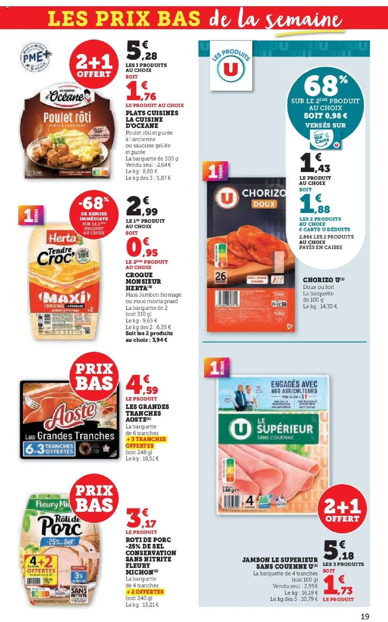 {H1} | Page: 19 | Produits: Chorizo, Sel, Jambon, Saucisse