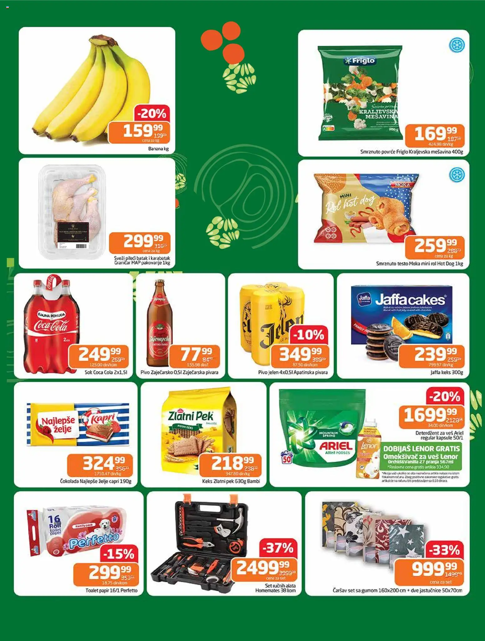 Gomex katalog - važi od 22.10.2025 | Strana: 2 | Proizvode: Banana, Deterdžent, Čokolada, Sok