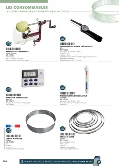 METRO - Prévisualisation de METRO - Boulanger Pâtissiers valide à partir de 08.02.2026 | Page: 134 | Produits: Congélateur, Thermomètre, Mousse