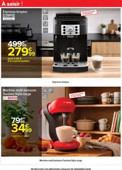 Carrefour - Prévisualisation de Carrefour catalogue semaine 6 valide à partir de 03.02.2026 | Page: 90 | Produits: Tassimo, Broyeur, Delonghi, Tasses