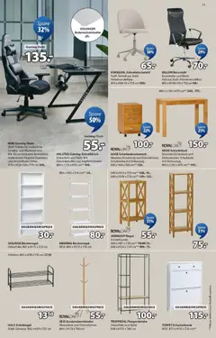 Prospekt JYSK ab 19.10.2025 gültig | Seite: 13 | Produkte: Bücherregal, Regal, Schuhregal, Gamingstuhl