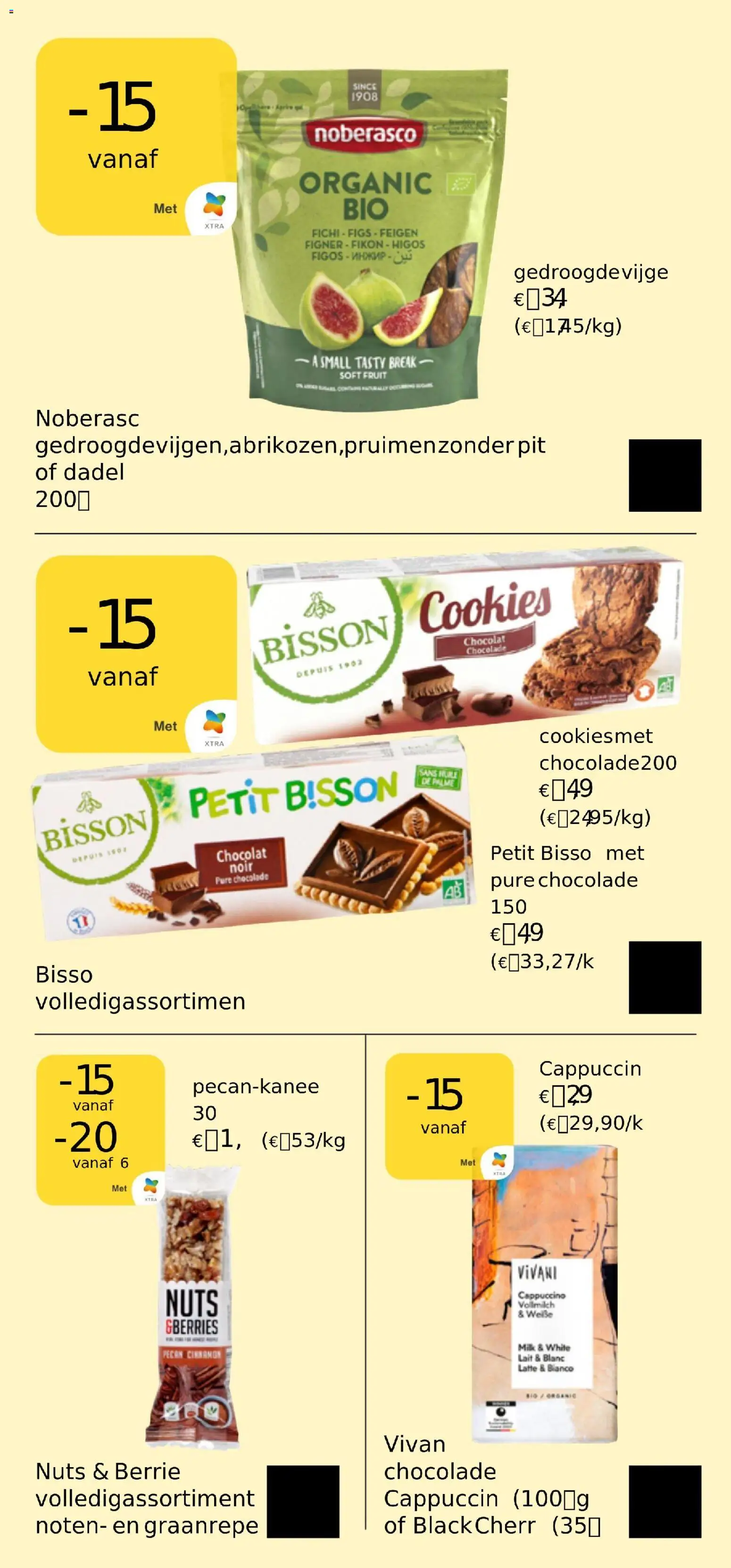 {H1} | Pagina: 16 | Producten: Noten, Fruit, Cappuccino, Chocolade