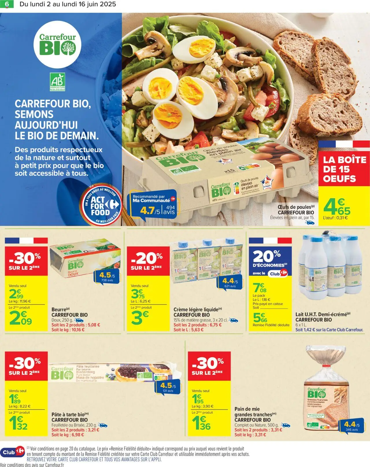  | Page: 8 | Produits: Farine, Lait, Beurre, Œufs