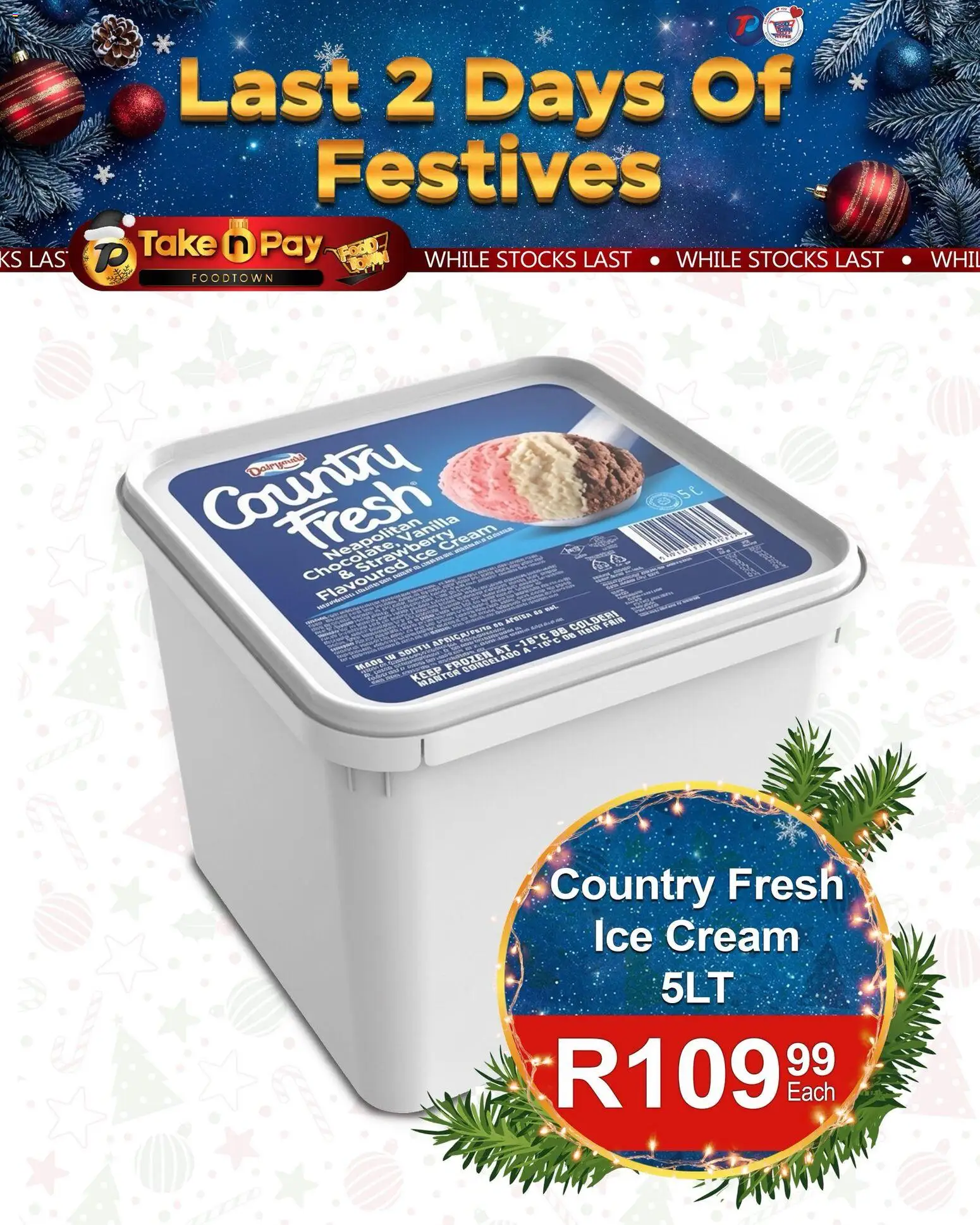 New Take n Pay catalogue – valid from 23.12.2025 | Page: 2 | Products: Cream, Ice cream