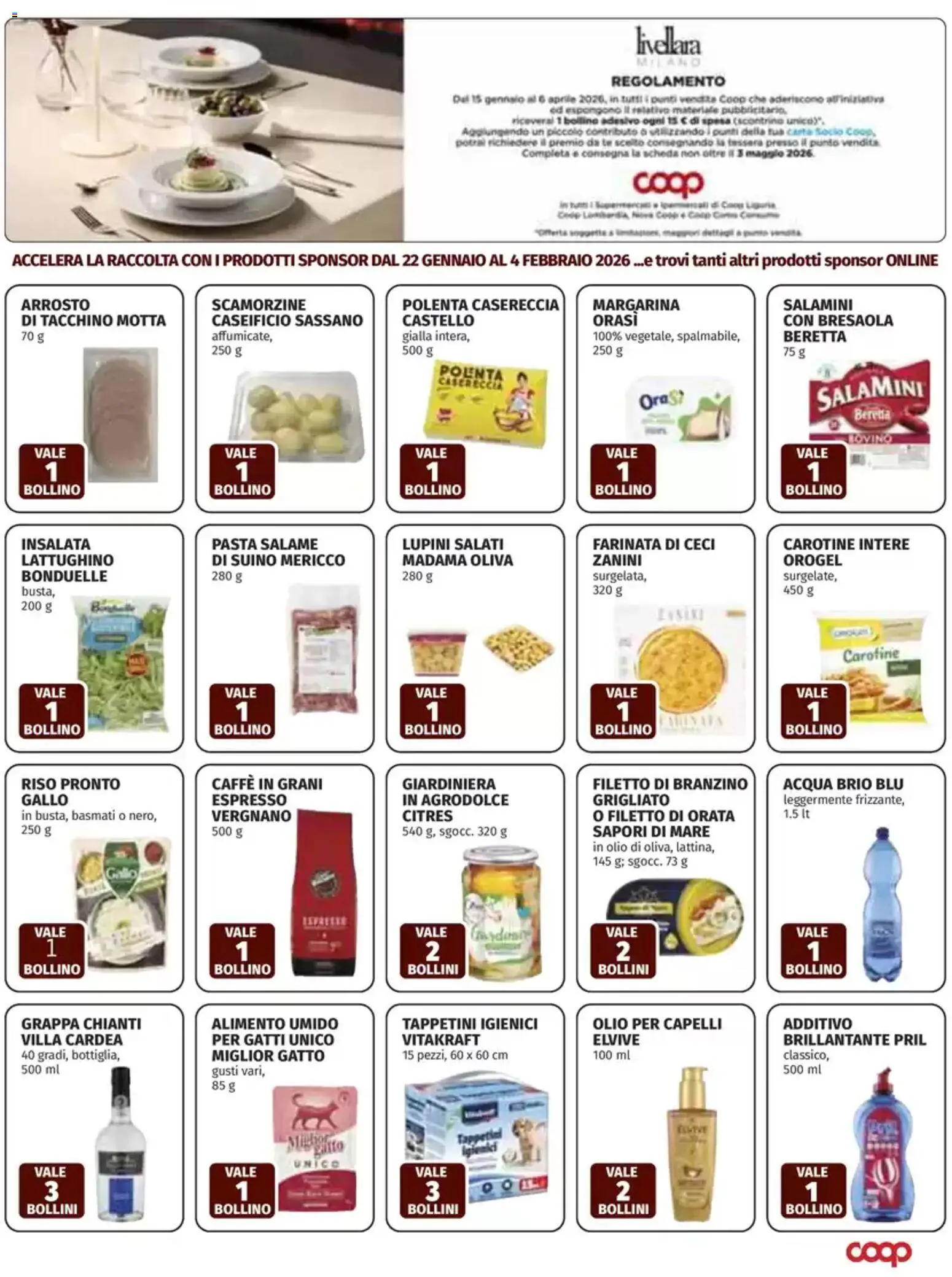 Volantino COOP del 22.01.2026 | Pagina: 27 | Prodotti: Ceci, Orata, Pasta, Margarina