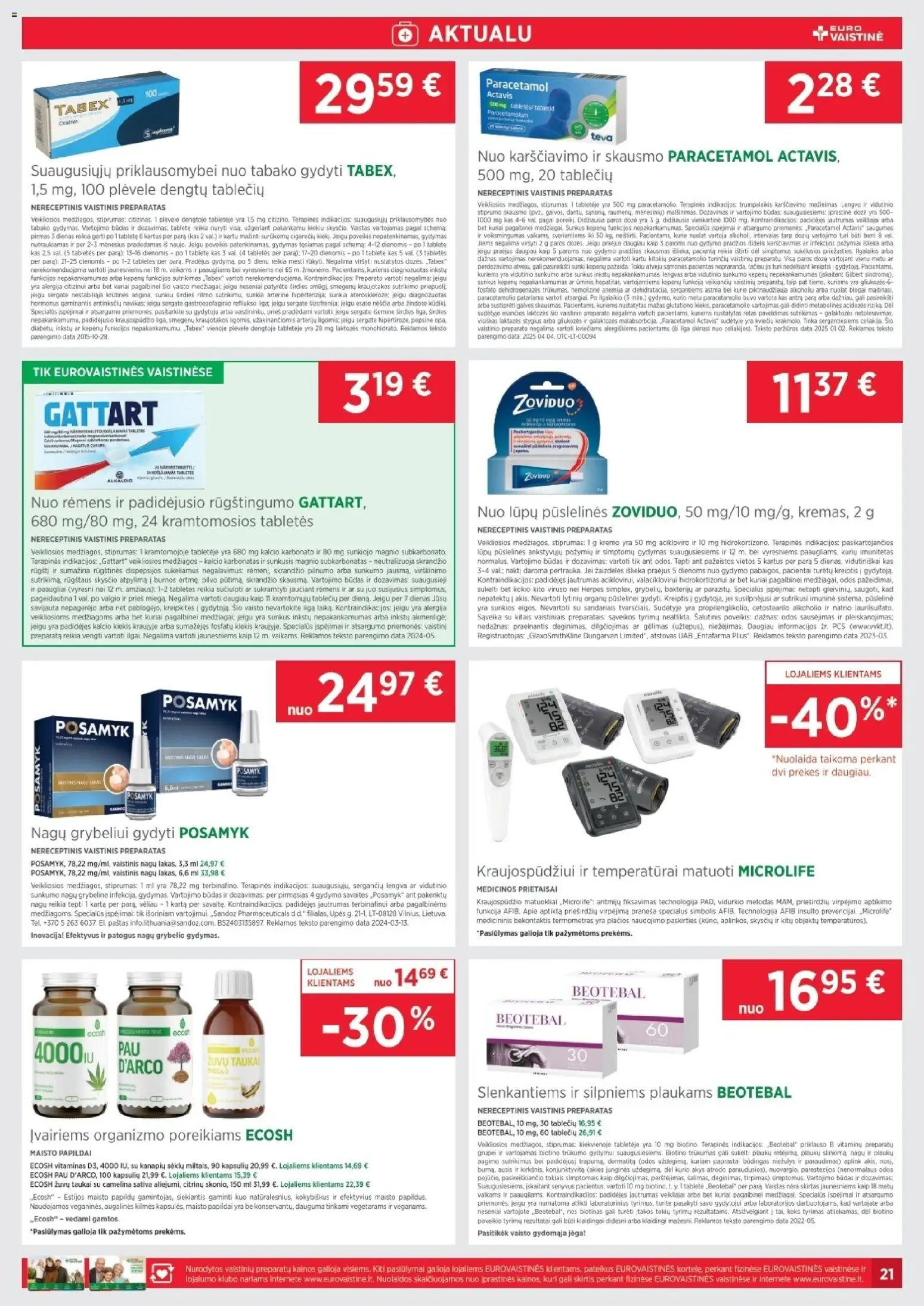 EUROVAISTINĖ akcijos nuo 01.01.2026 | Puslapis: 21