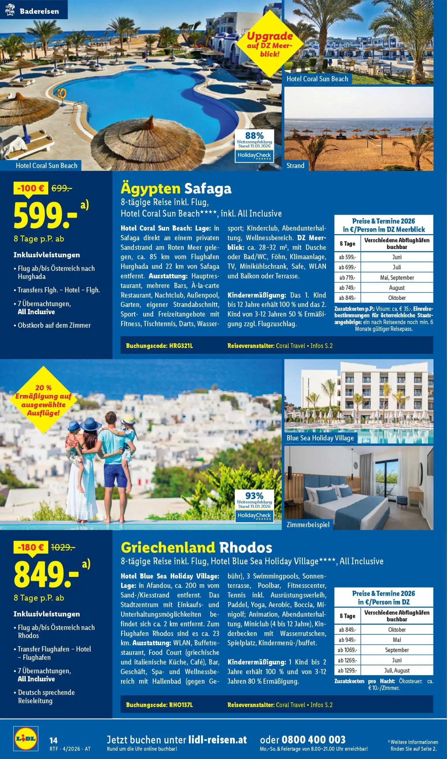 Lidl April/Mai Reise - Highlights gültig ab 11.04.2026 | Seite: 14 | Produkte: Wasser, Uhr, Dusche