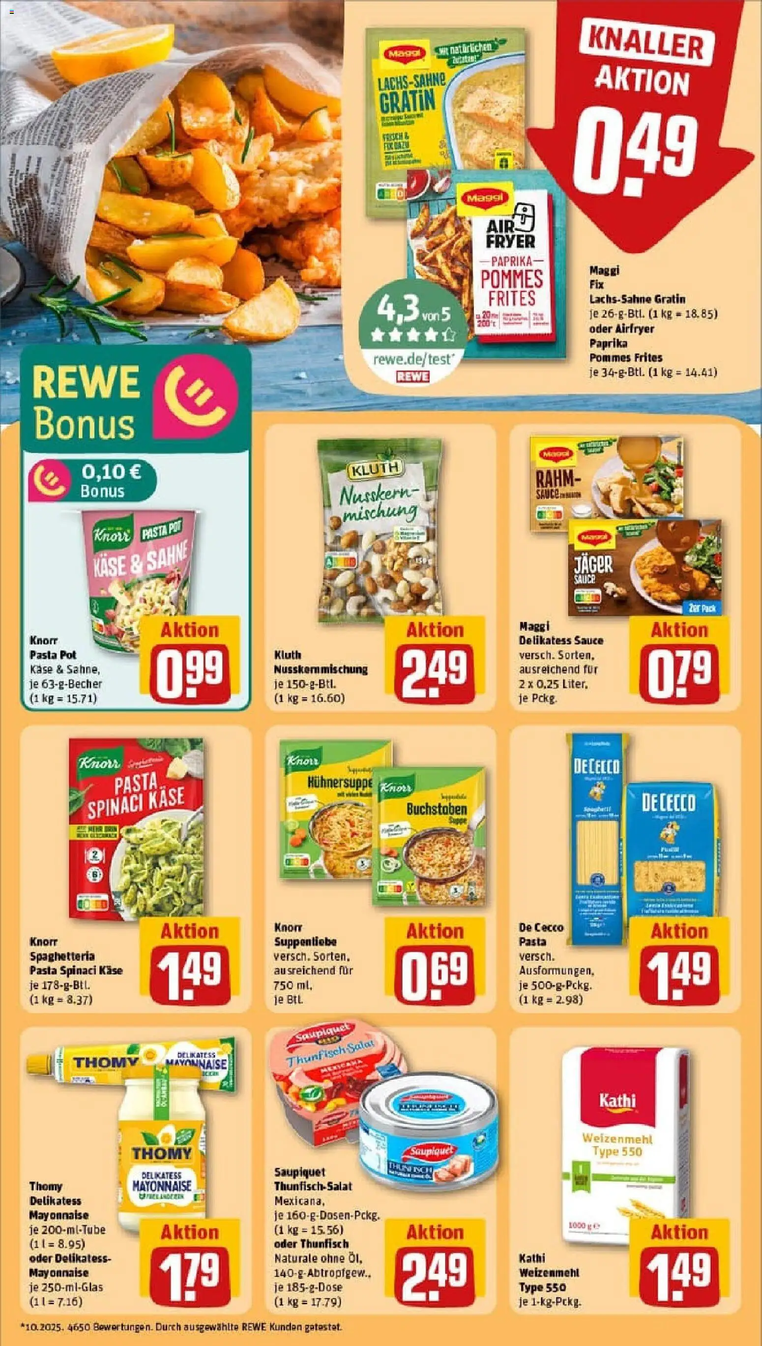Rewe prospekt Schwielowsee / Caputh	 – gültig ab 26.10.2025 | Seite: 26 | Produkte: Käse, Thunfisch, Knorr, Maggi fix