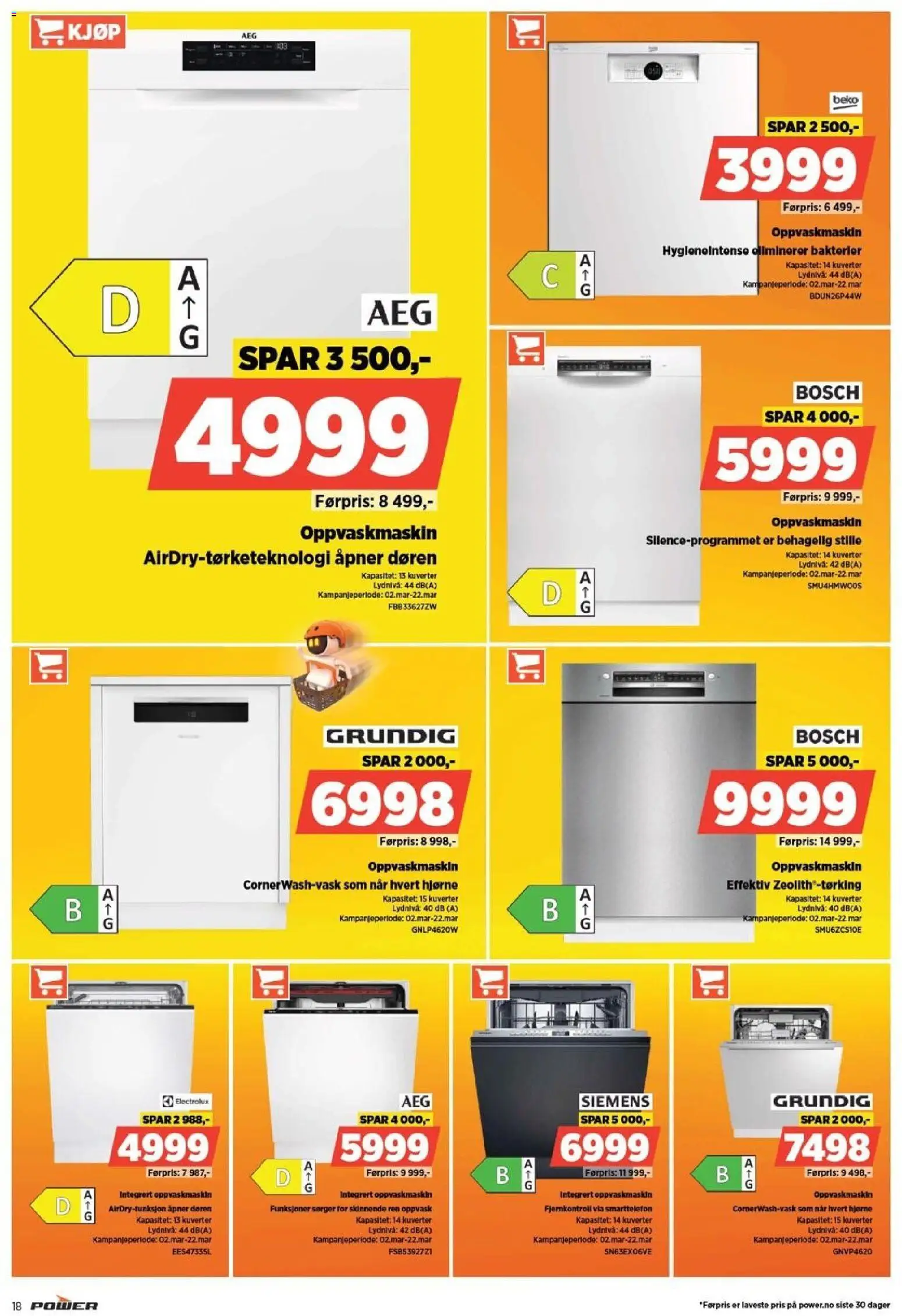 {H1} | Side: 18 | Produkter: Fjernkontroll, Smarttelefon, Oppvaskmaskin