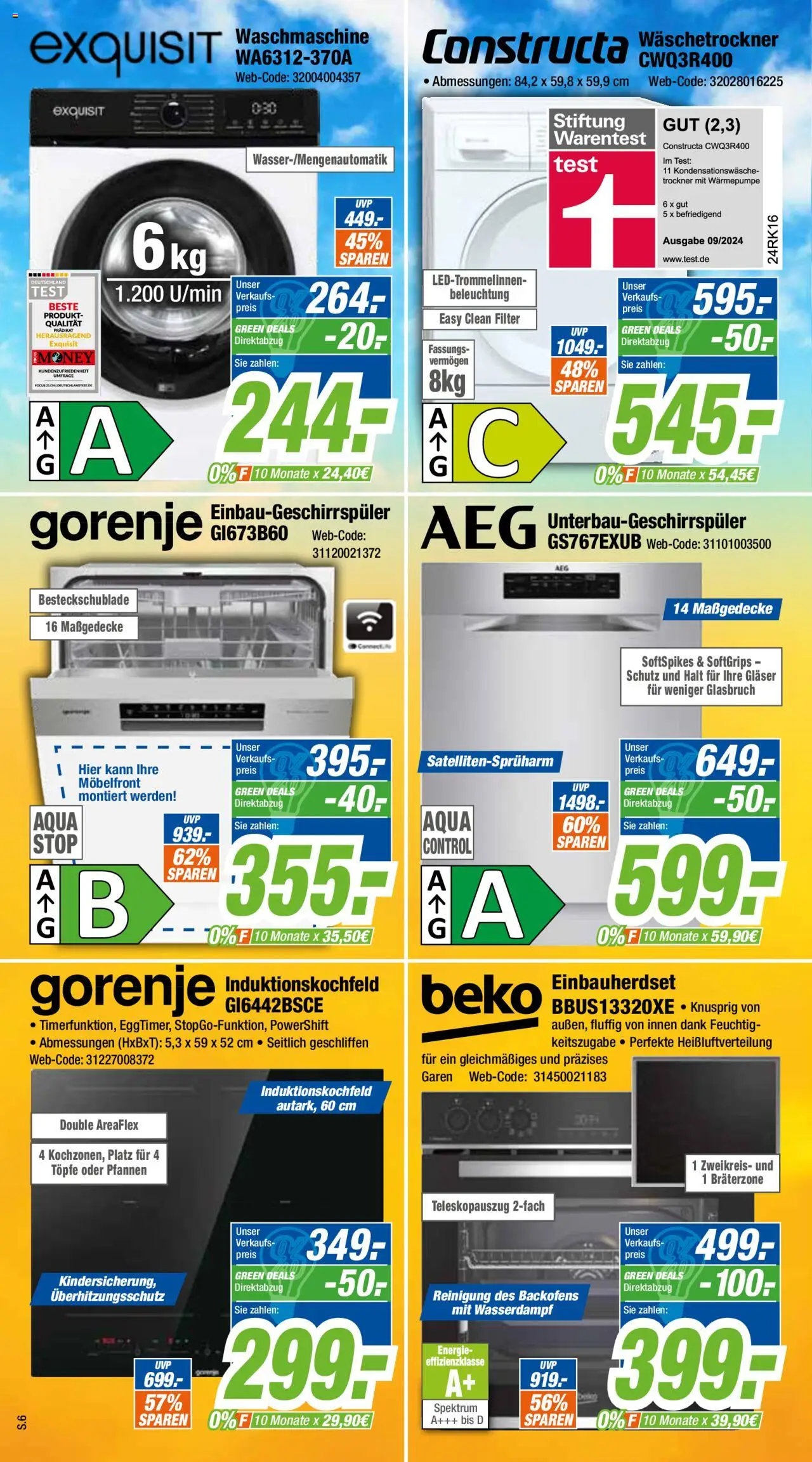 Expert Prospekt Giessen - gültig ab dem 28.07.2025 | Seite: 6 | Produkte: Gorenje, Trockner, Waschmaschine