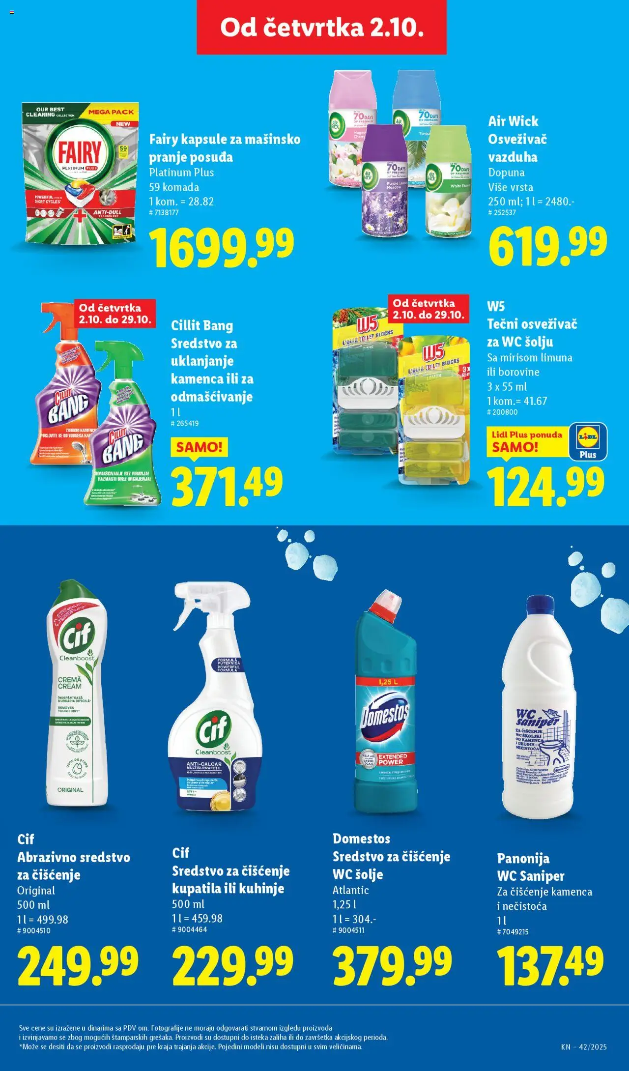 Lidl katalog - važi od 16.10.2025 | Strana: 17 | Proizvode: Osveživač za wc šolju, Cillit Bang, Kapsule, Air wick
