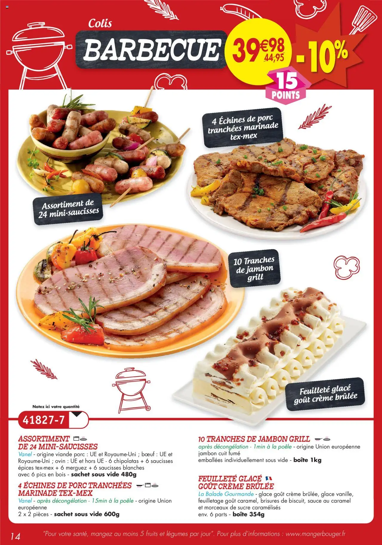  | Page: 14 | Produits: Sucre, Viande, Porc, Crème
