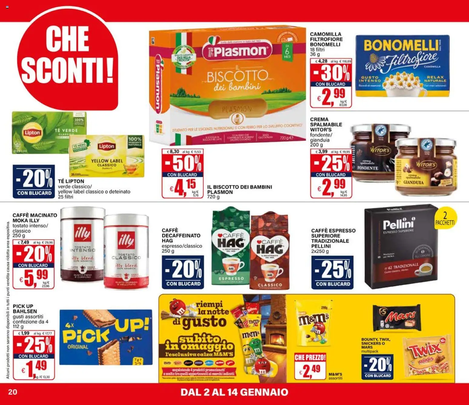 Volantino Il Gigante del 02.01.2026 | Pagina: 20 | Prodotti: Crema, Caffè, Tè, Macinato