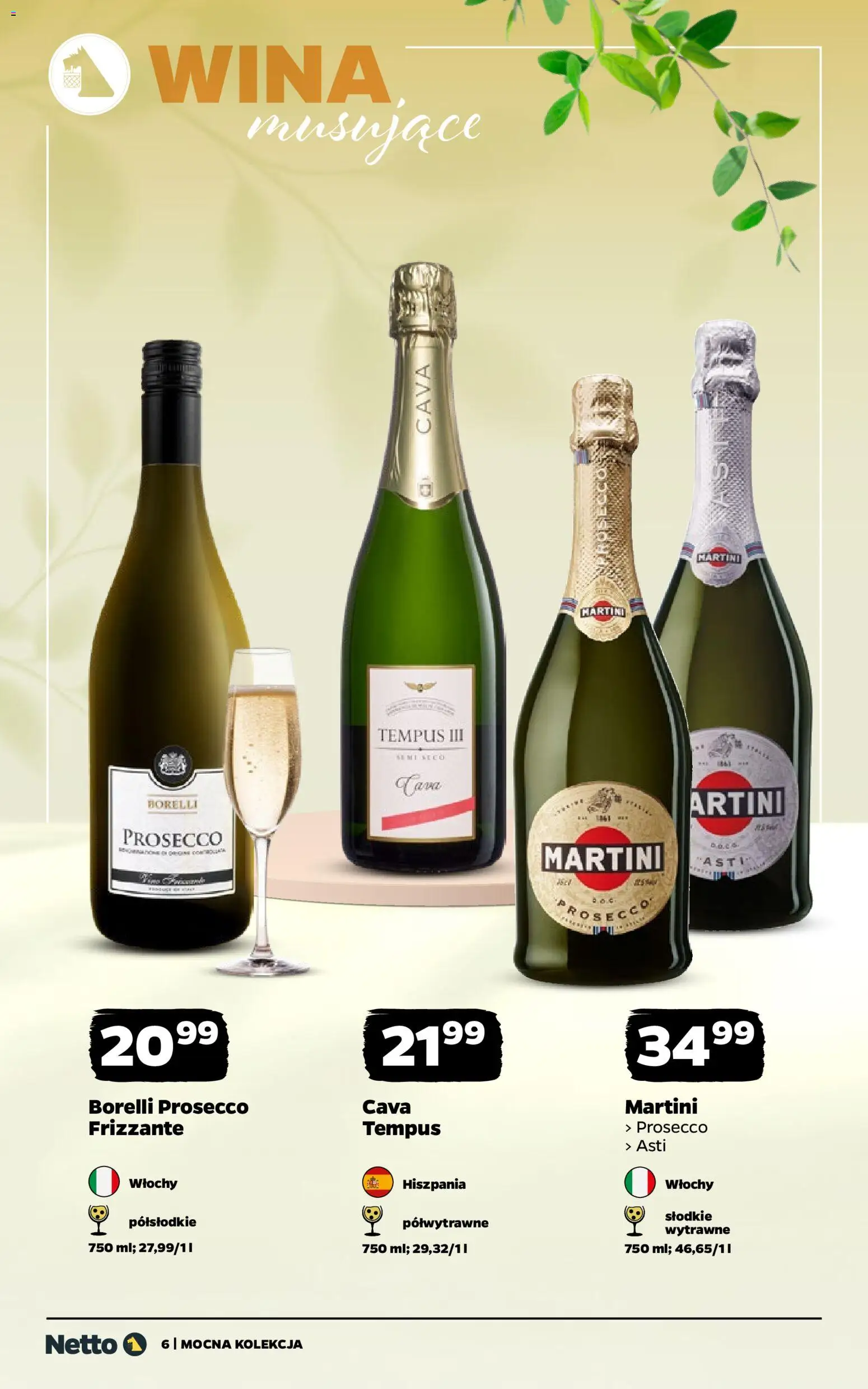Netto gazetka - Wina od 13.04.2026 | Strona: 6 | Produkty: Martini, Prosecco
