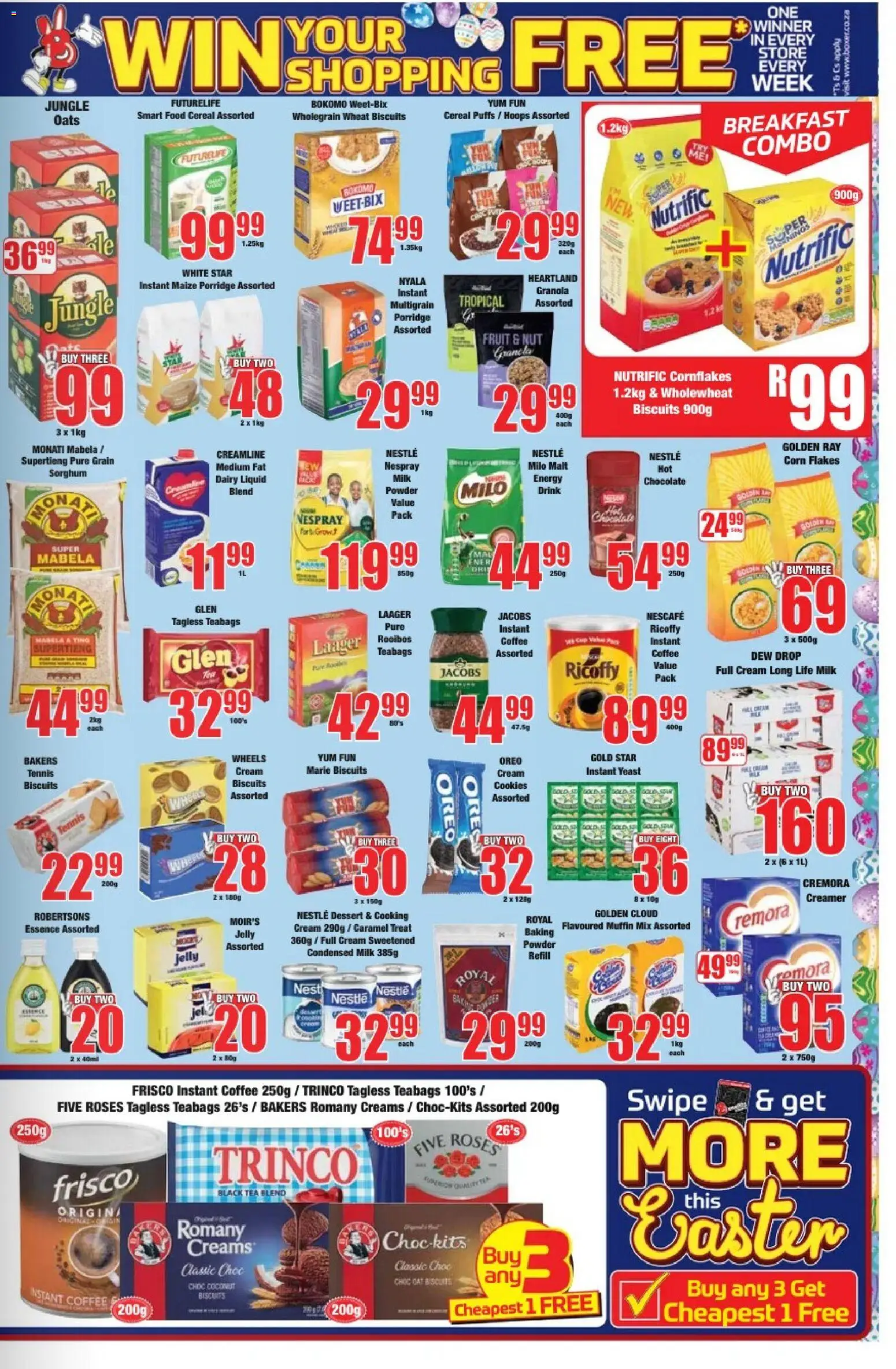 New Boxer catalogue – valid from 23.03.2026 | Page: 5 | Products: Condensed milk, Coffee, Cream, Caramel