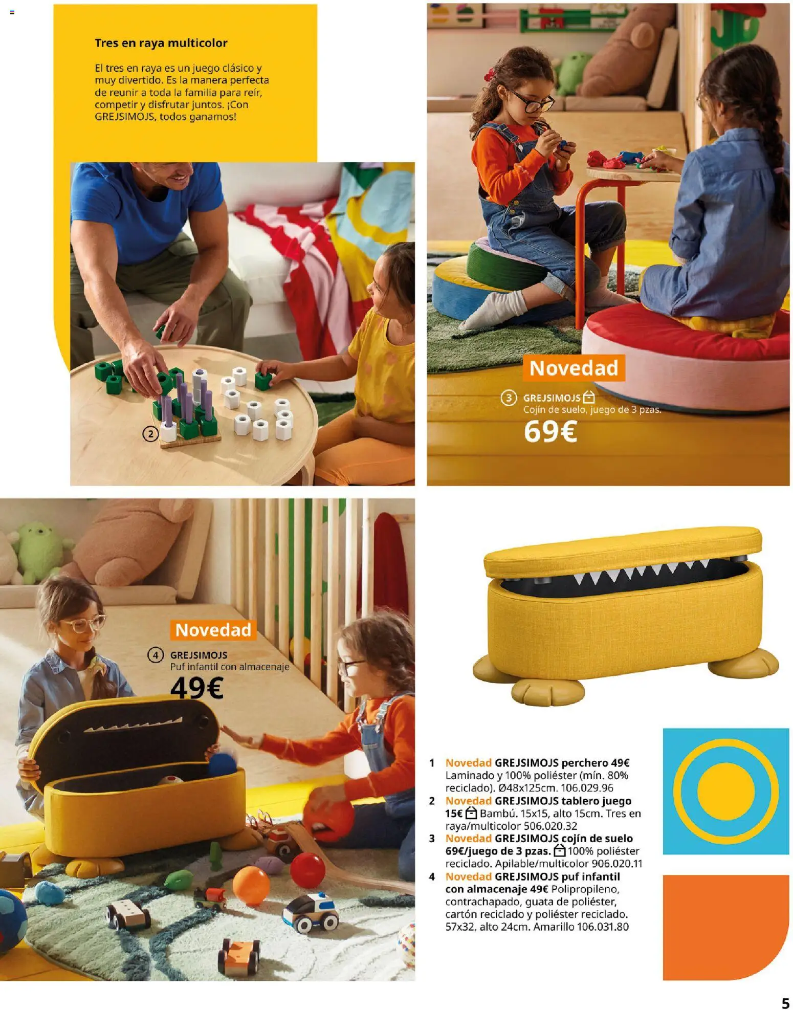 Catálogo IKEA Colección Grejsimojs │ válido desde el 01.02.2026 | Página: 5 | Productos: Perchero, Almacenaje, Cojín