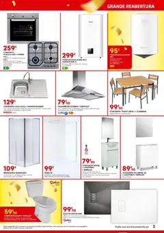 Pré-visualização BricoMarché - Reabertura Arrifana válido de 20.11.2025 | Página: 3 | Produtos: Cadeiras, Torneira, Base, Portas