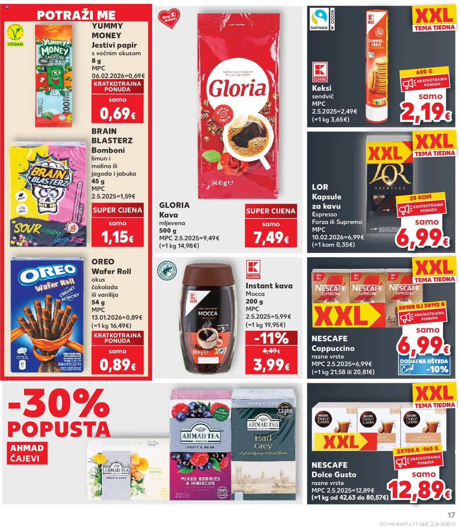 Kaufland katalog | vrijedi od 11.03.2026 | Stranica: 17 | Proizvodi: Dolce Gusto, Nescafe, Keks, Limun