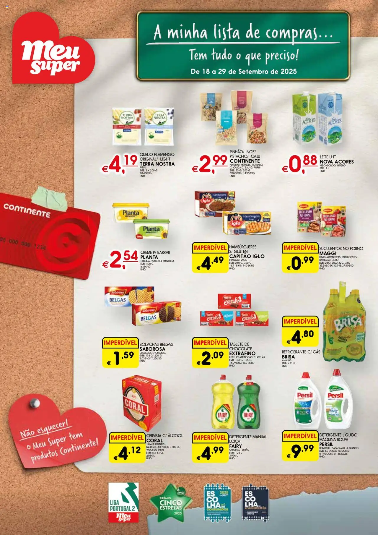 Meu Super folheto Madeira │ válido de 18.09.2025 | Página: 1 | Produtos: Forno, Detergente, Manteiga, Persil