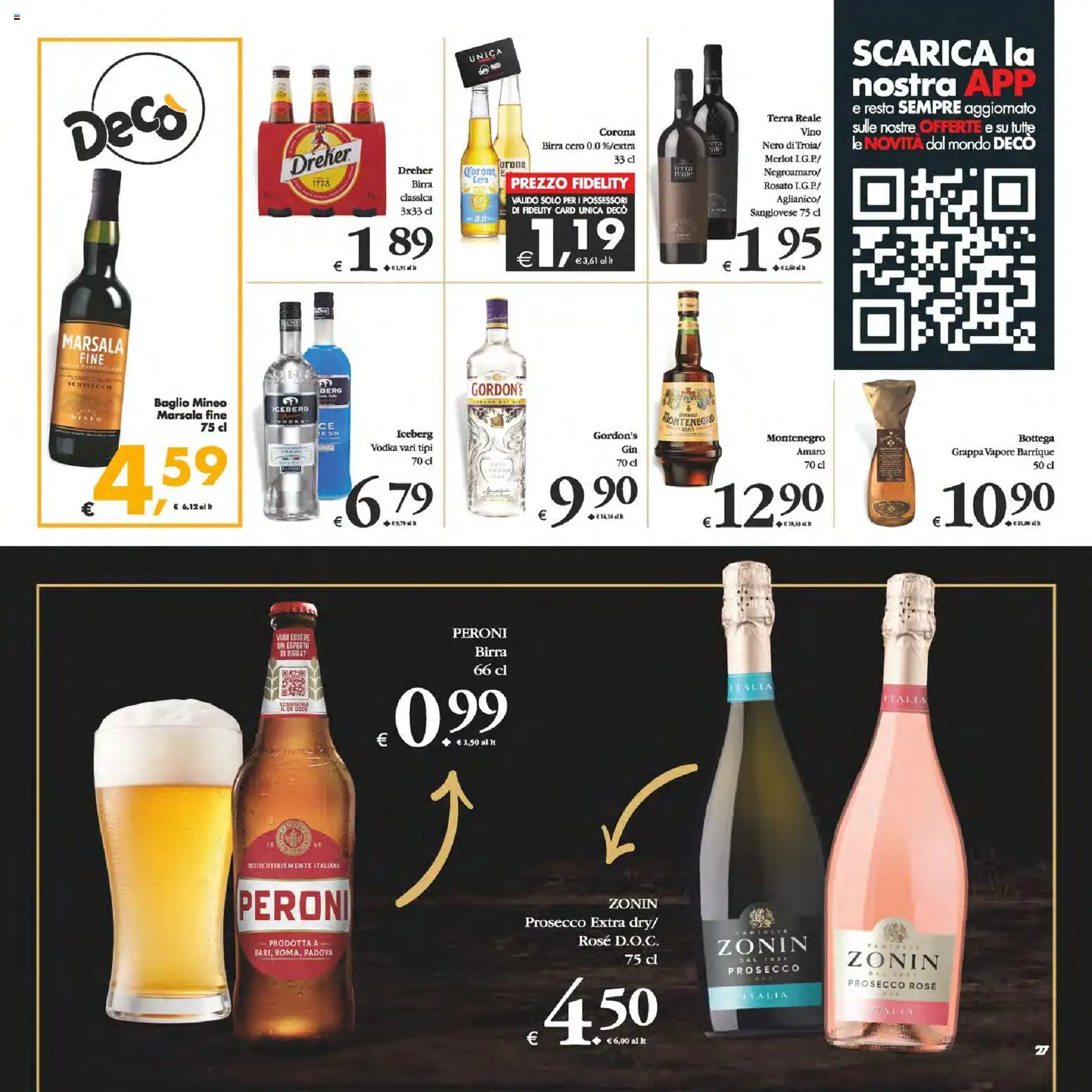 Volantino Decò del 13.02.2026 | Pagina: 27 | Prodotti: Birra, Vino, Grappa, Amaro