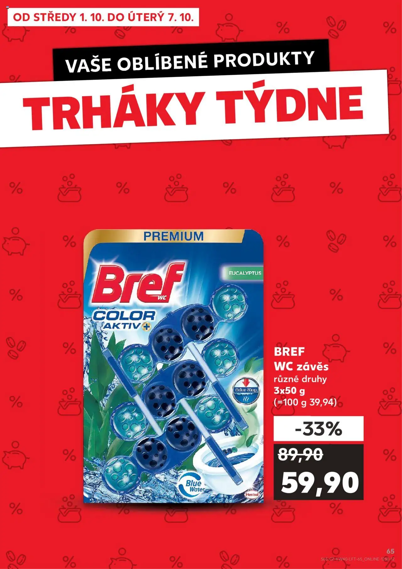 Kaufland leták od 01.10.2025 | Strana: 65 | Produkty: Závěs, Wc