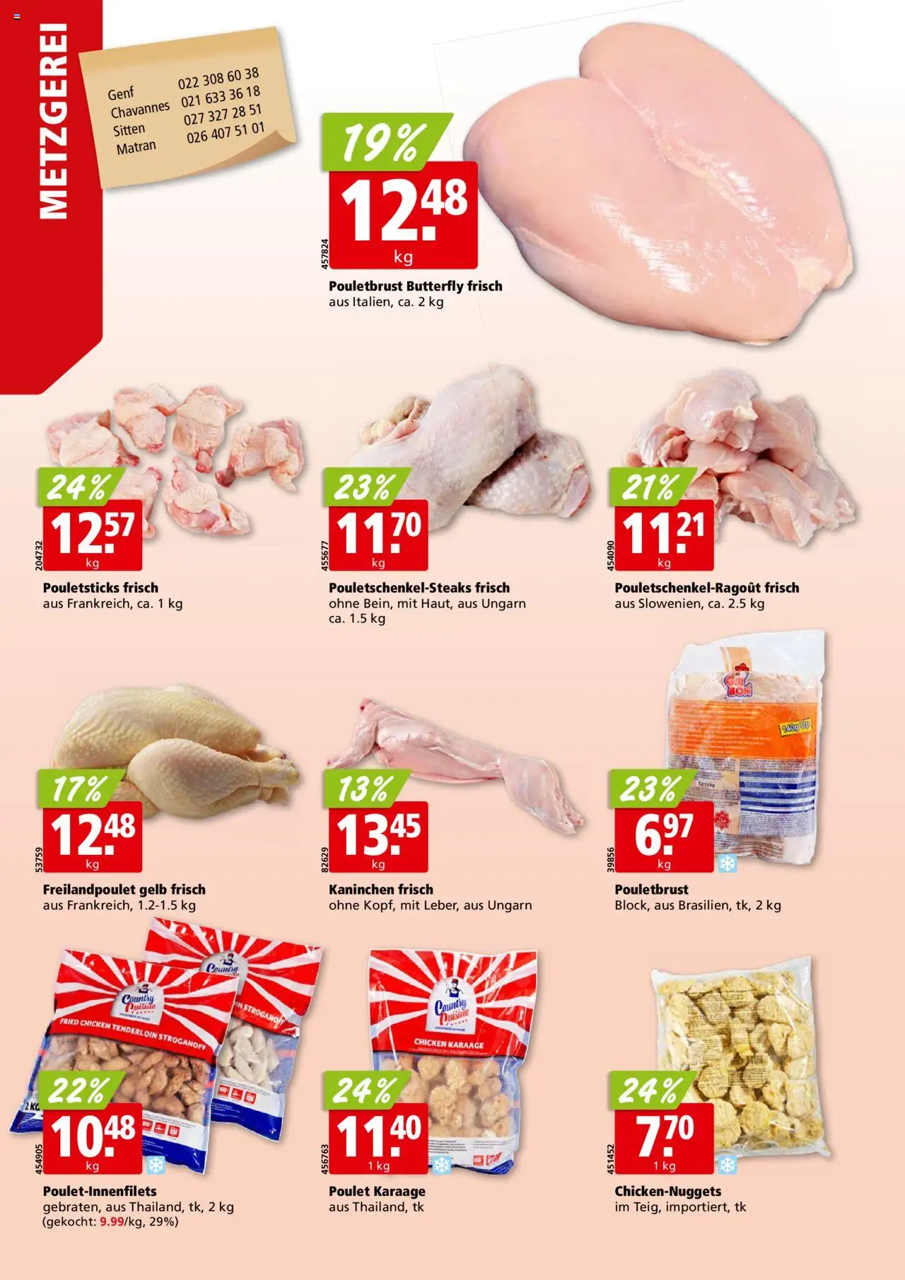 Aligro Aktionen - Chavannes, Matran, Genf, Sitten ab 04.08.2025 | Seite: 6 | Produkte: Pouletbrust