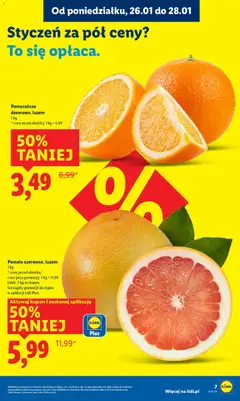 Pogląd oferty "Pomelo czerwone, luzem, 1 kg" - ważna od 26.01.2026 | Strona: 7 | Produkty: Pomelo, Pomarańcze
