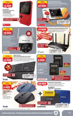 Auchan - Háztartási Elektronika ajánlataink - amely érvényes a következő dátumtól: 11.12.2025 | Oldal: 15 | Termékek: Egér, Videó, Játékkonzol, Vezetek nelkuli eger