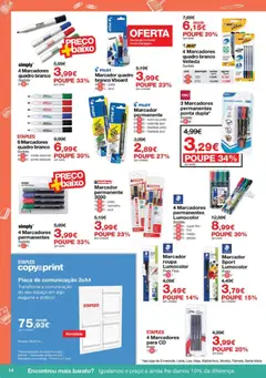 Pré-visualização Staples - Folheto Regresso ao Escritório 2026 válido de 05.01.2026 | Página: 14 | Produtos: Quadro