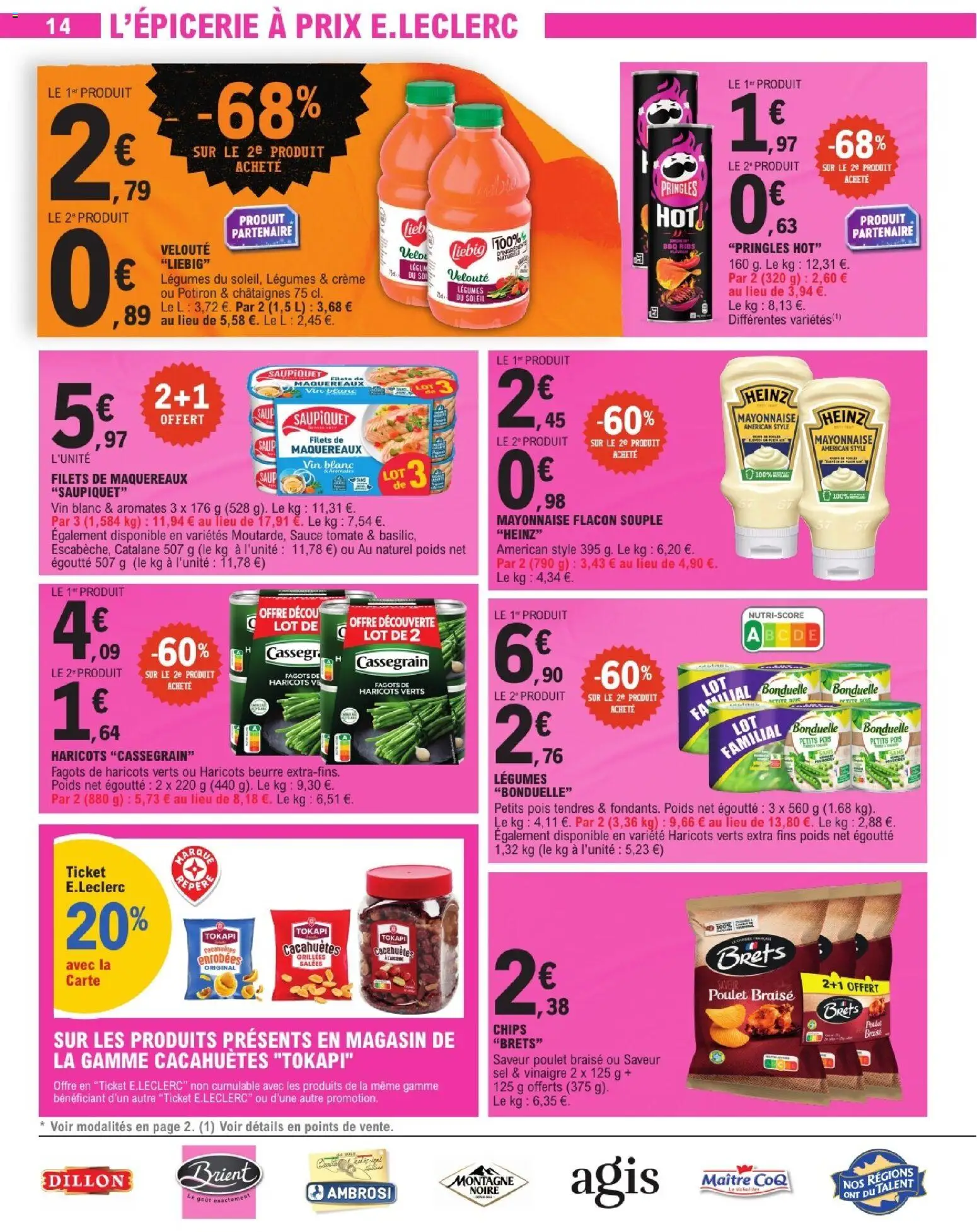 {H1} | Page: 14 | Produits: Potiron, Vinaigre, Ribs, Crème